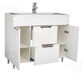 Тумба под умывальник "Elen 100" Грация с двумя ящиками В2 Домино