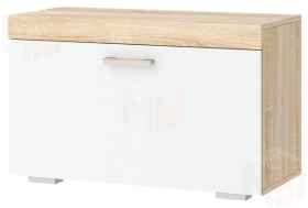 Обувница Соната ОС-800 дуб сонома/белый глянец