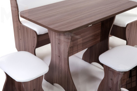 Кухонный уголок Тюльпан (ясень темный/барнео милк)