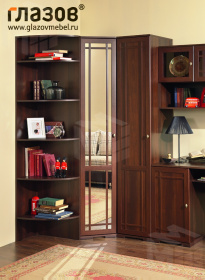 Шкаф угловой. Фасад Зеркало Sherlock 10 