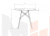 Стол обеденный DOBRIN CHELSEA`80 (ножки светлый бук, столешница белая)
