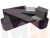 Кухонный угловой диван Тефида правый угол (Черный\Фиолетовый)