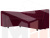 Кухонный угловой диван Лофт левый угол (Бордовый\Черный)